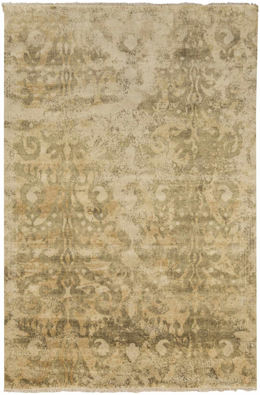 Cleburne Beige Traditional Style Hand Knotted Area Rug - The Rug Decor