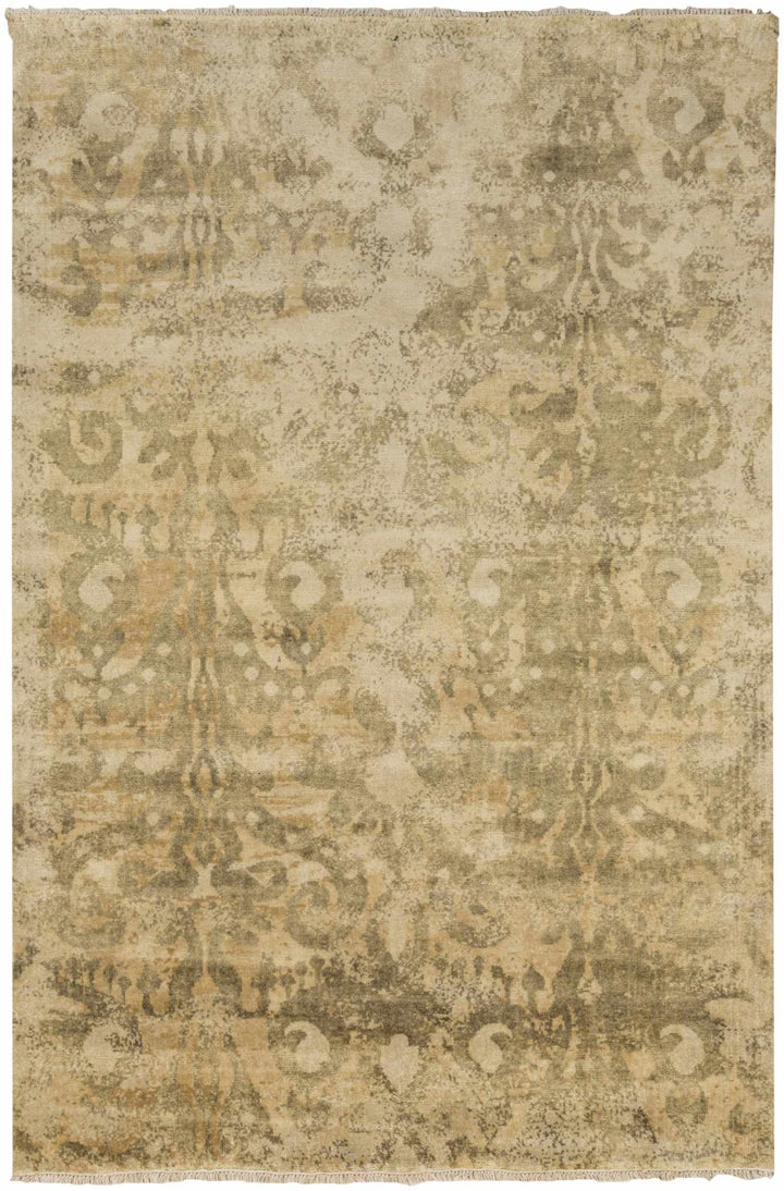 Cleburne Beige Traditional Style Hand Knotted Area Rug - The Rug Decor