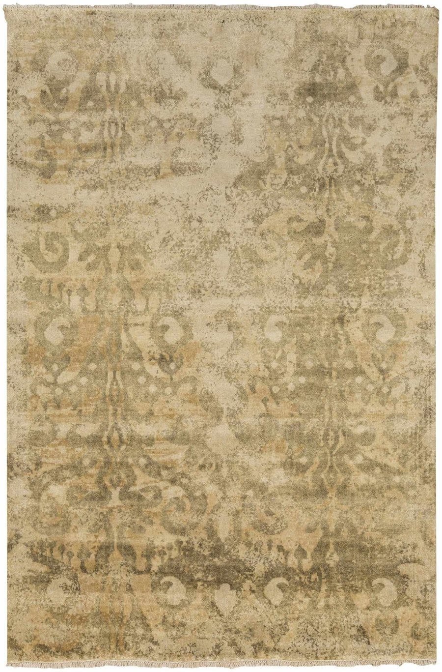 Cleburne Beige Traditional Style Hand Knotted Area Rug - The Rug Decor