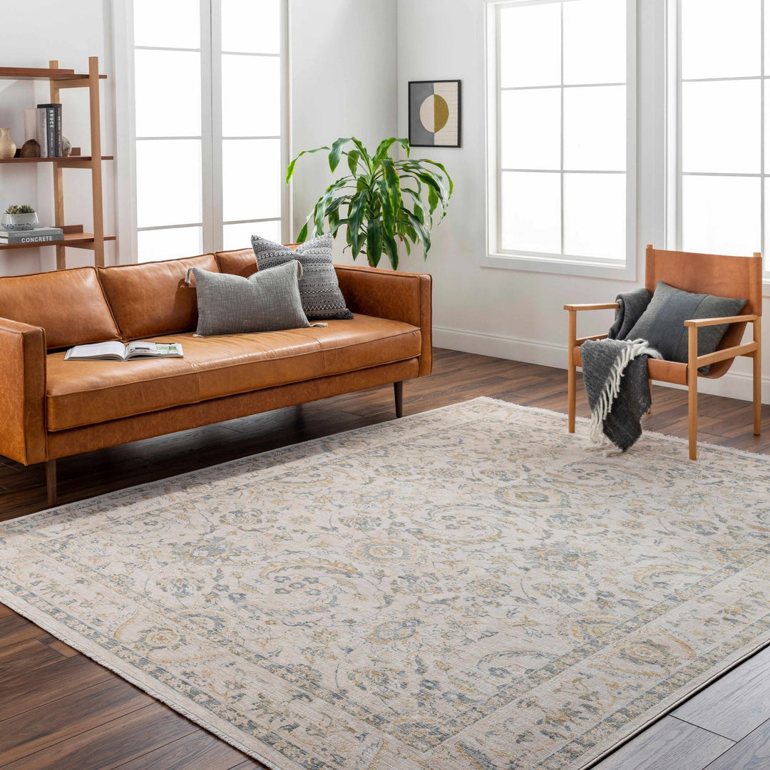 Clee Traditional Beige And Gray Rug - The Rug Decor