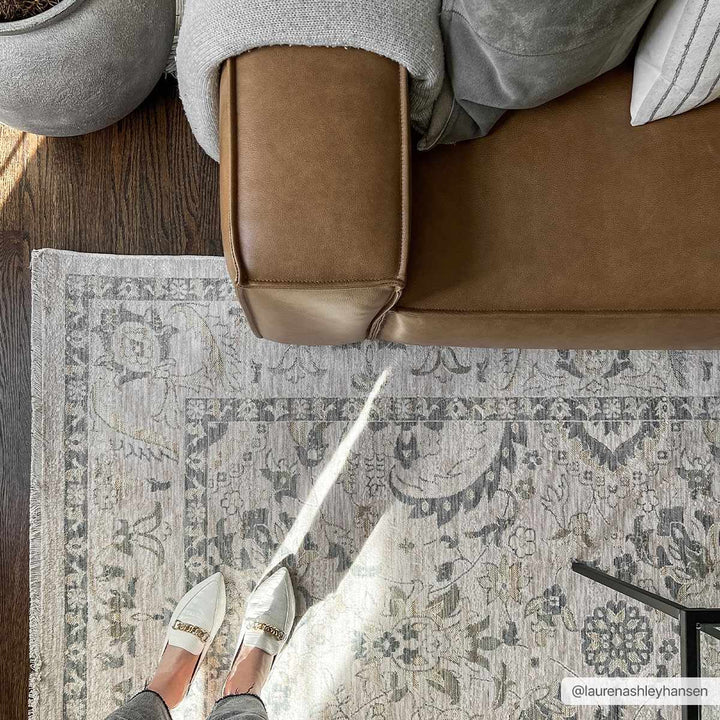 Clee Traditional Beige And Gray Rug - The Rug Decor