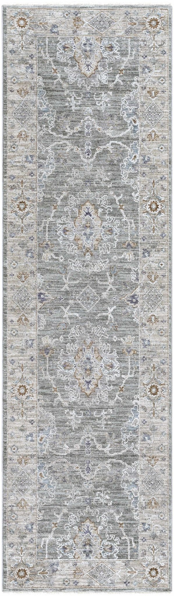 Clem Traditional Style Gray Area Rug - The Rug Decor