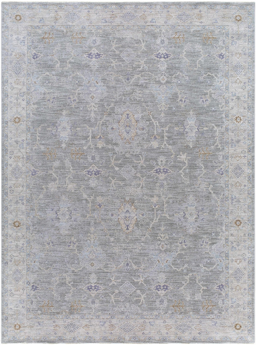 Clem Traditional Style Gray Area Rug - The Rug Decor