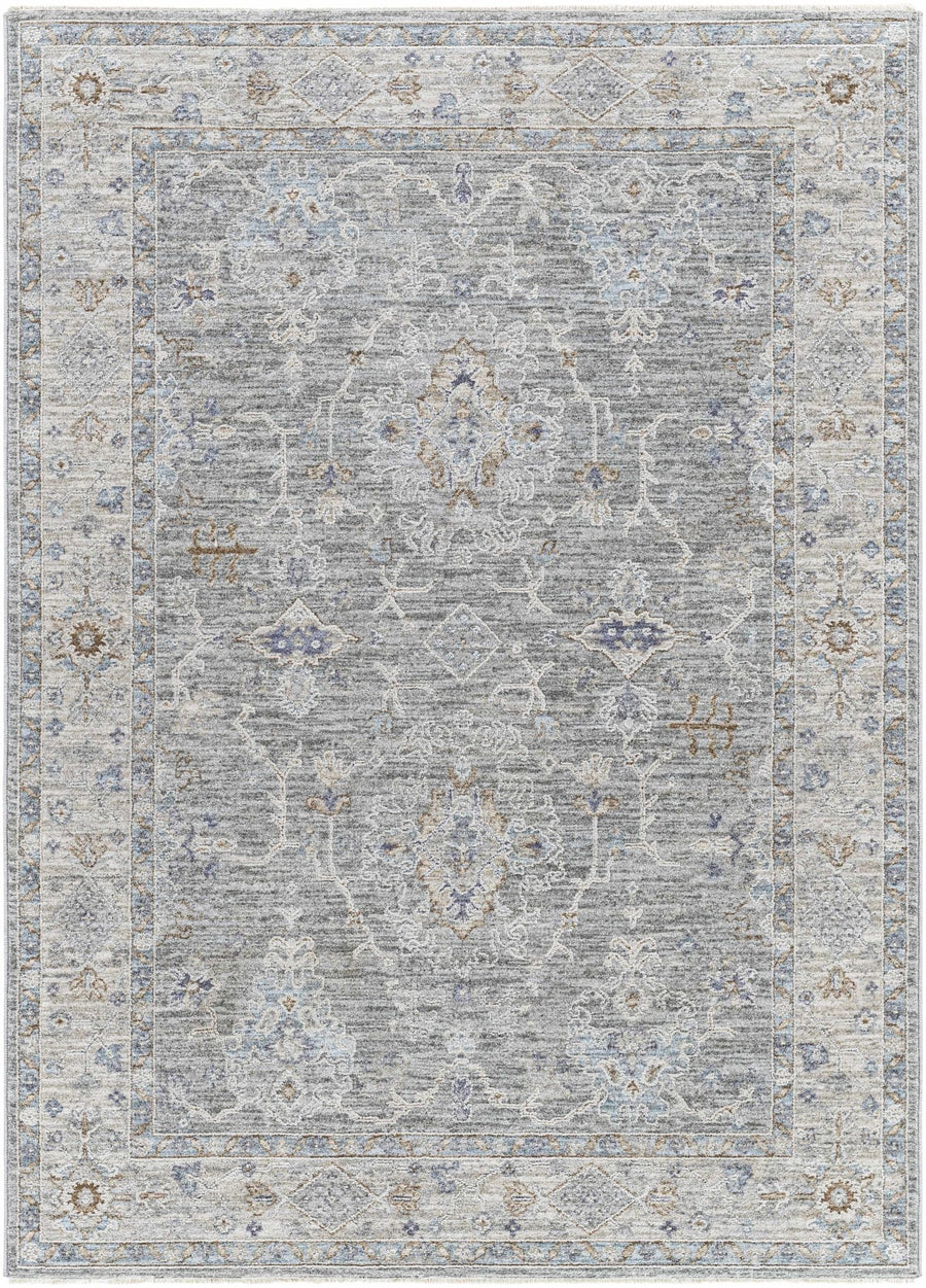 Clem Traditional Style Gray Area Rug - The Rug Decor