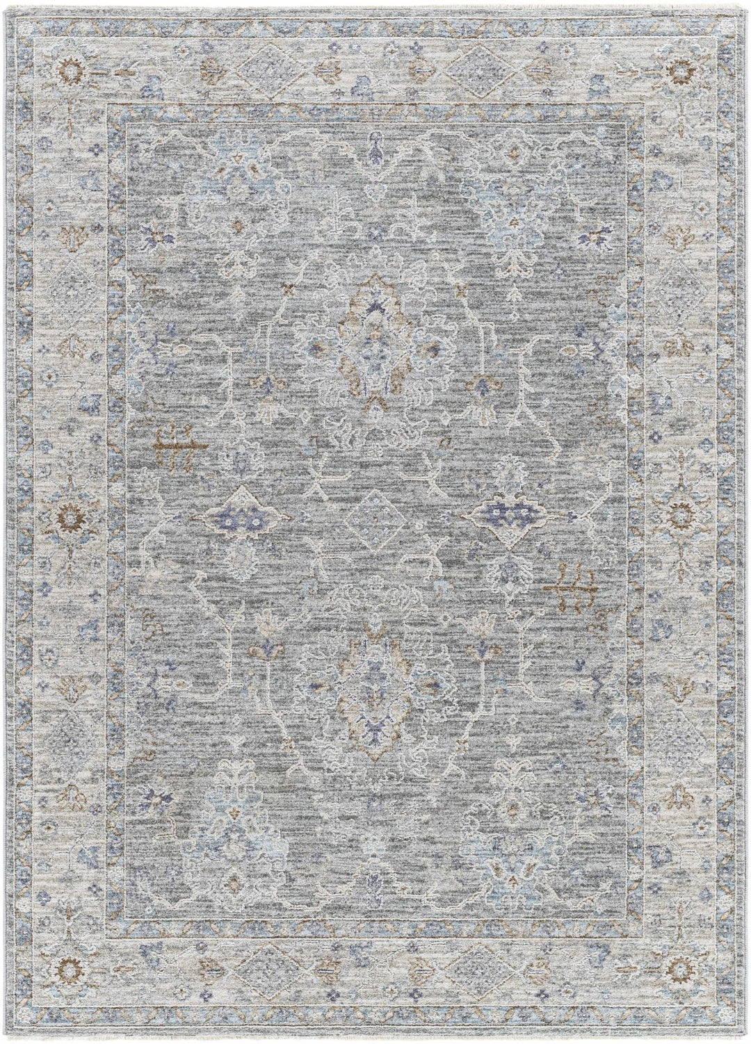 Clem Traditional Style Gray Area Rug - The Rug Decor