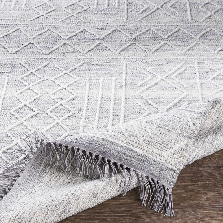 Clintwood Modern Style Gray And Ivory Hand Woven Area Rug - The Rug Decor