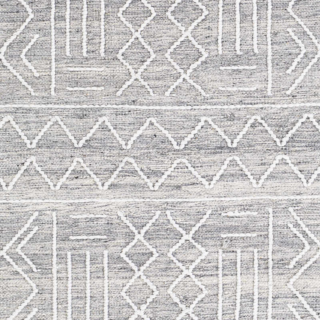Clintwood Modern Style Gray And Ivory Hand Woven Area Rug - The Rug Decor