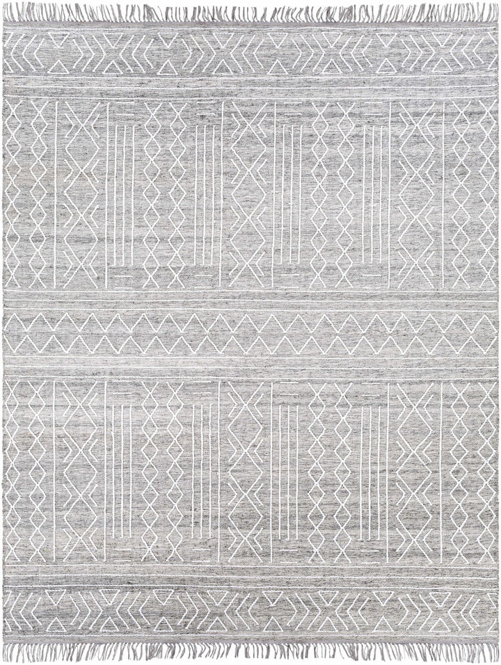 Clintwood Modern Style Gray And Ivory Hand Woven Area Rug - The Rug Decor