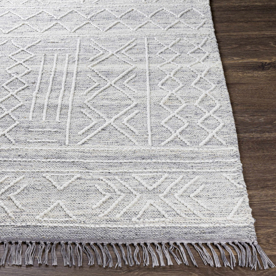 Clintwood Modern Style Gray And Ivory Hand Woven Area Rug - The Rug Decor