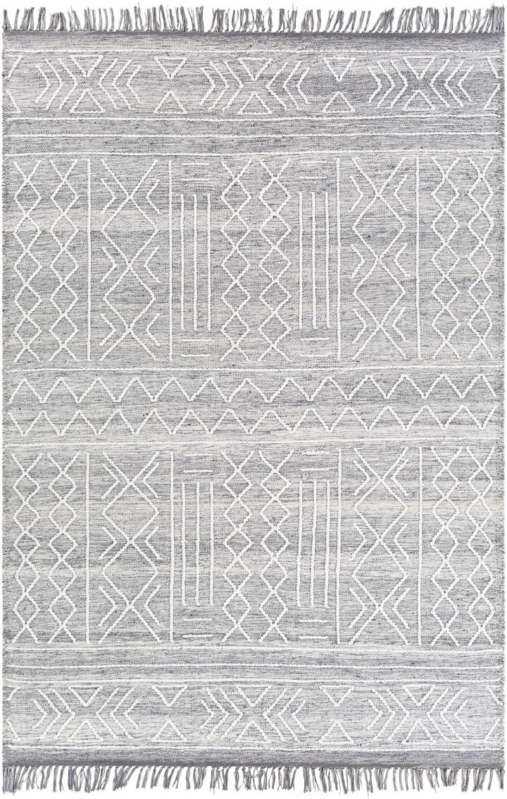 Clintwood Modern Style Gray And Ivory Hand Woven Area Rug - The Rug Decor