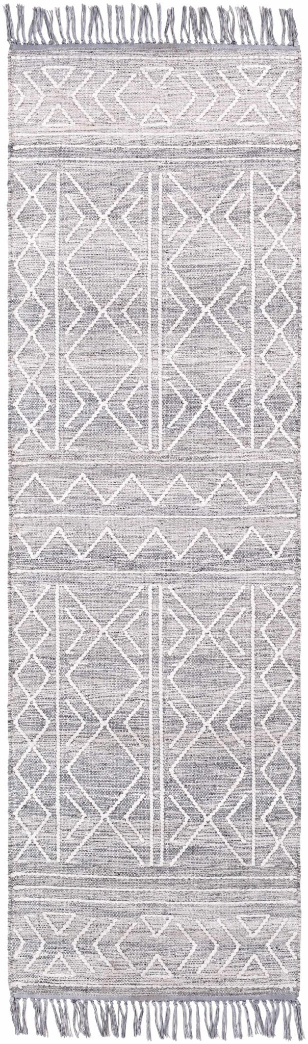 Clintwood Modern Style Gray And Ivory Hand Woven Area Rug - The Rug Decor