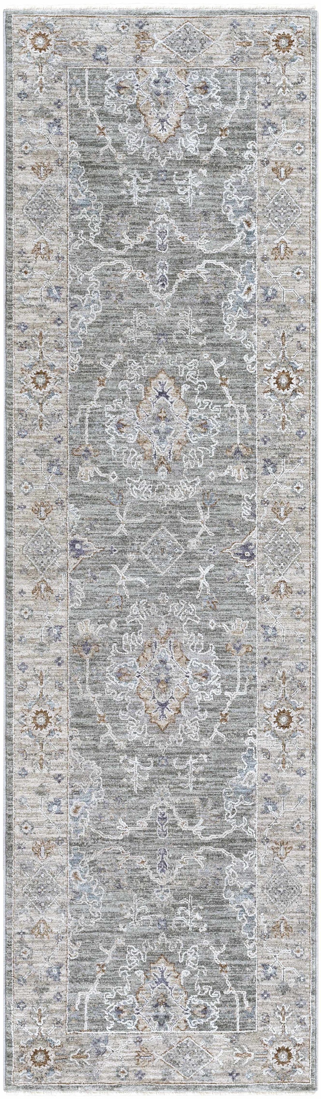Clem Traditional Style Gray Area Rug