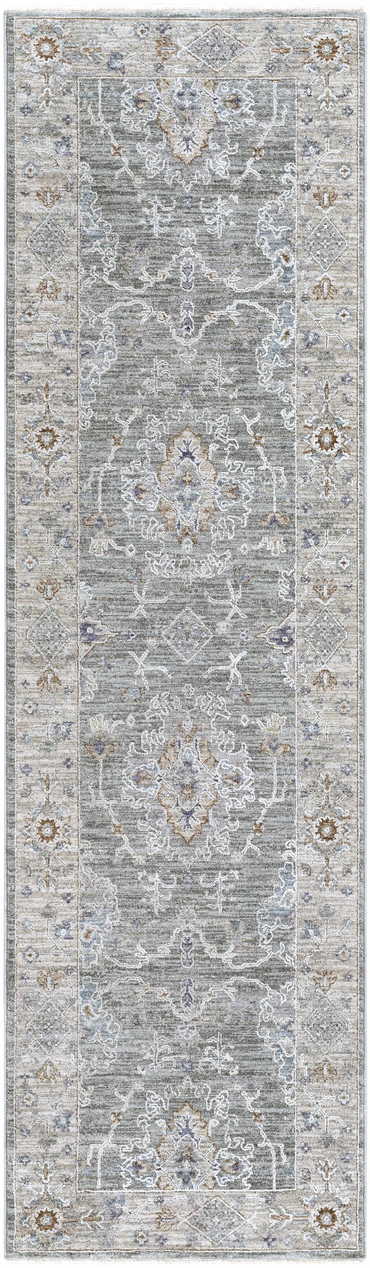 Clem Traditional Style Gray Area Rug