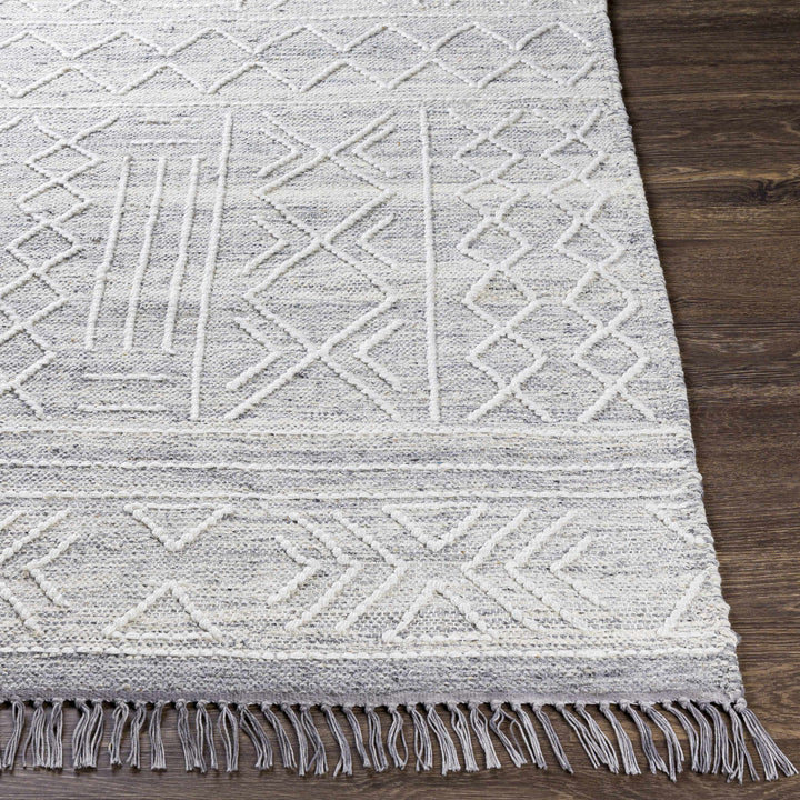 Clintwood Modern Style Gray And Ivory Hand Woven Area Rug