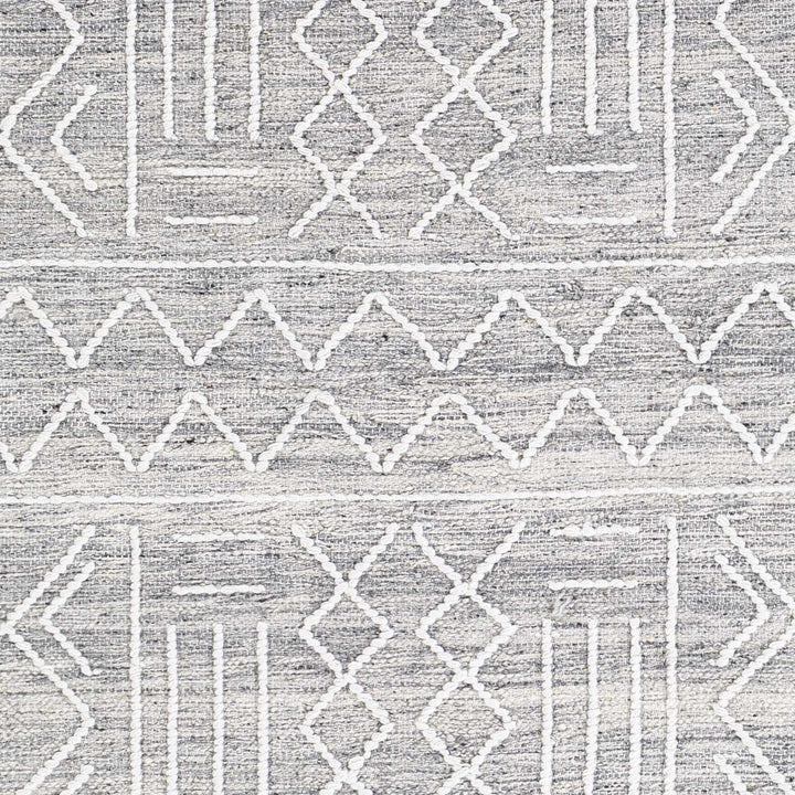 Clintwood Modern Style Gray And Ivory Hand Woven Area Rug