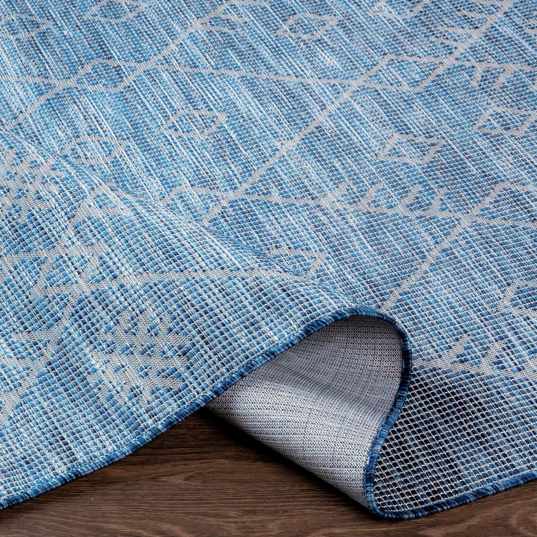 Clophill Blue Modern geometrical Design Outdoor Area Rug - The Rug Decor