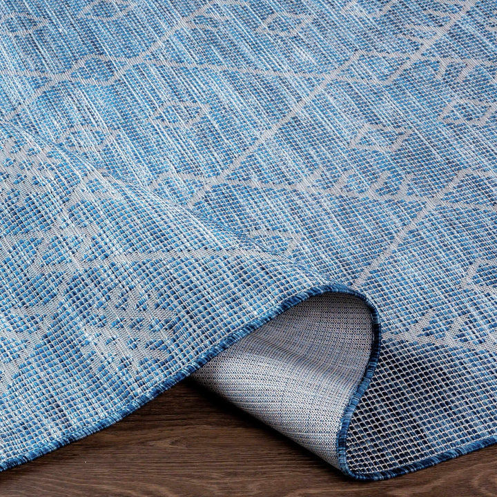 Clophill Blue Modern geometrical Design Outdoor Area Rug - The Rug Decor