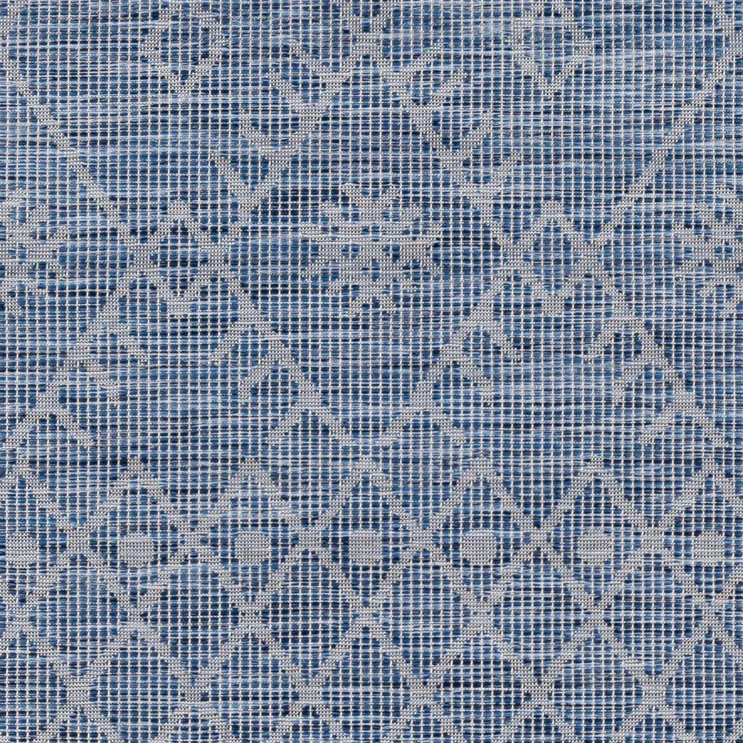 Clophill Blue Modern geometrical Design Outdoor Area Rug - The Rug Decor