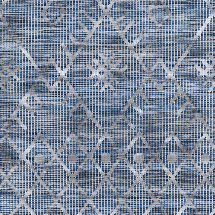 Clophill Blue Modern geometrical Design Outdoor Area Rug - The Rug Decor
