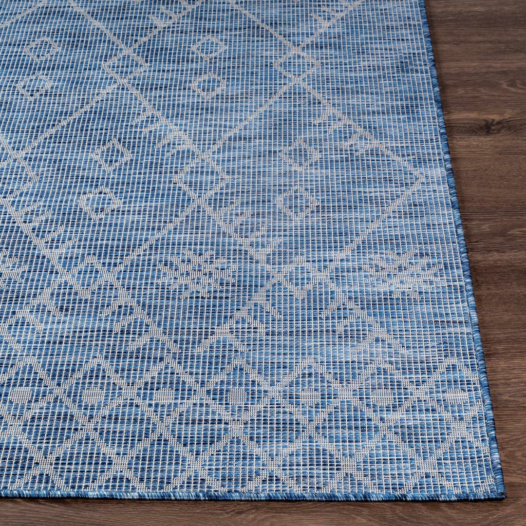 Clophill Blue Modern geometrical Design Outdoor Area Rug - The Rug Decor