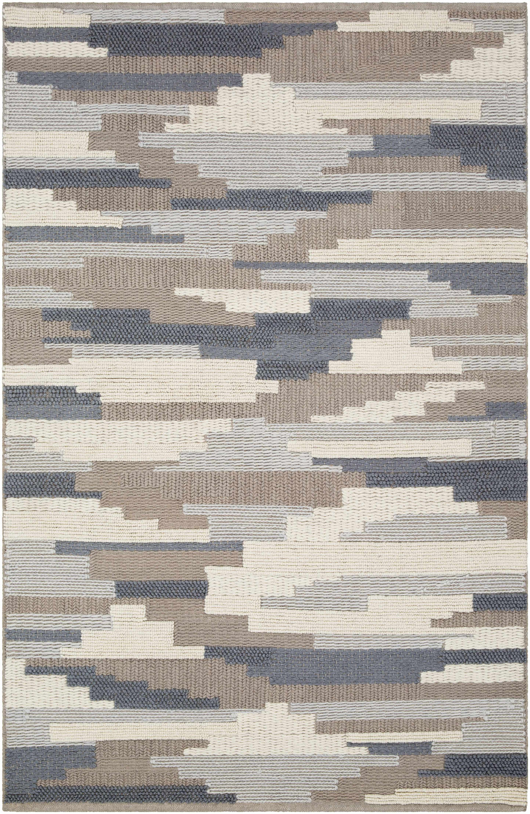 Clarinda Ivory And Gray Modern Style Hand Woven Area Rug