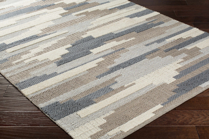 Clarinda Ivory And Gray Modern Style Hand Woven Area Rug