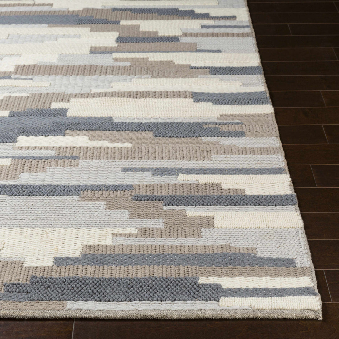 Clarinda Ivory And Gray Modern Style Hand Woven Area Rug