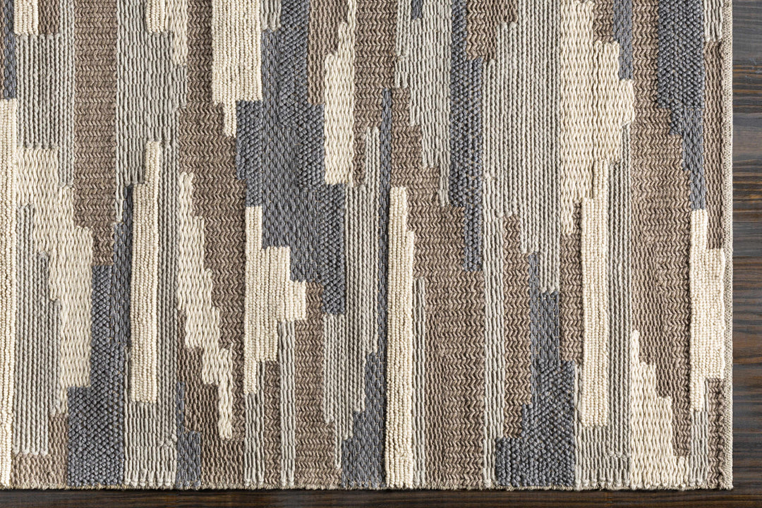 Clarinda Ivory And Gray Modern Style Hand Woven Area Rug