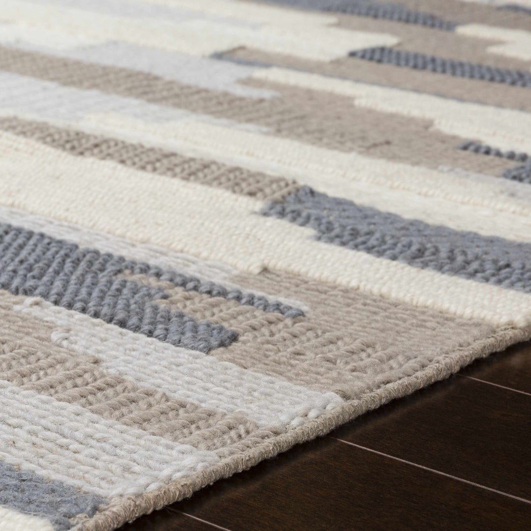 Clarinda Ivory And Gray Modern Style Hand Woven Area Rug