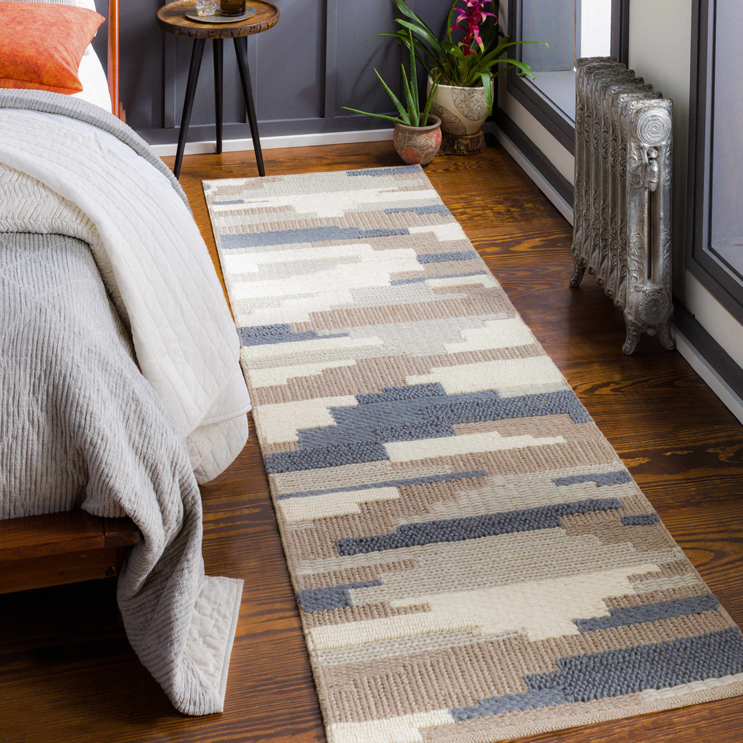 Clarinda Ivory And Gray Modern Style Hand Woven Area Rug