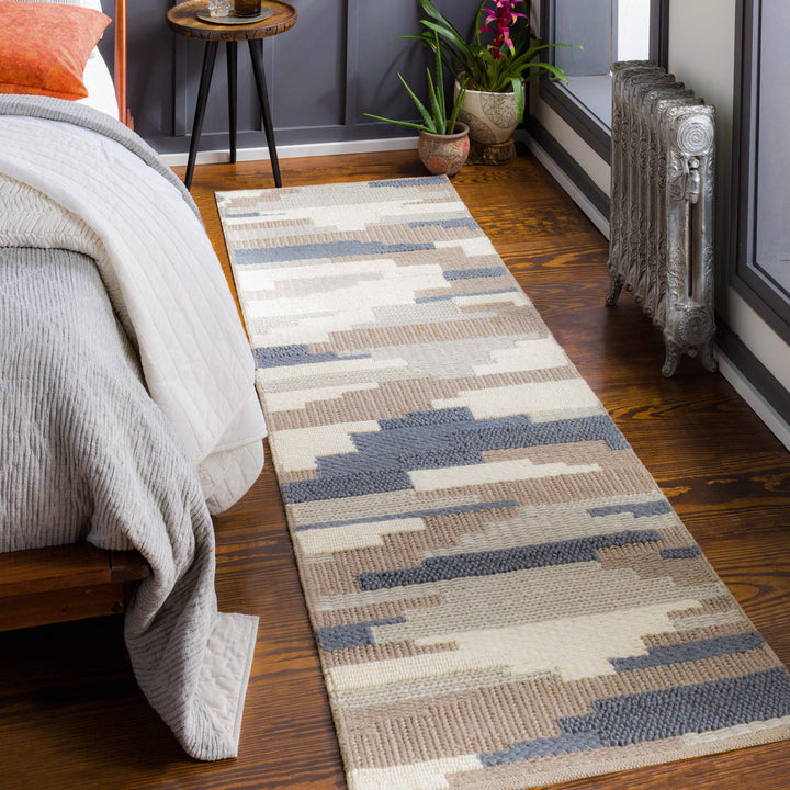Clarinda Ivory And Gray Modern Style Hand Woven Area Rug