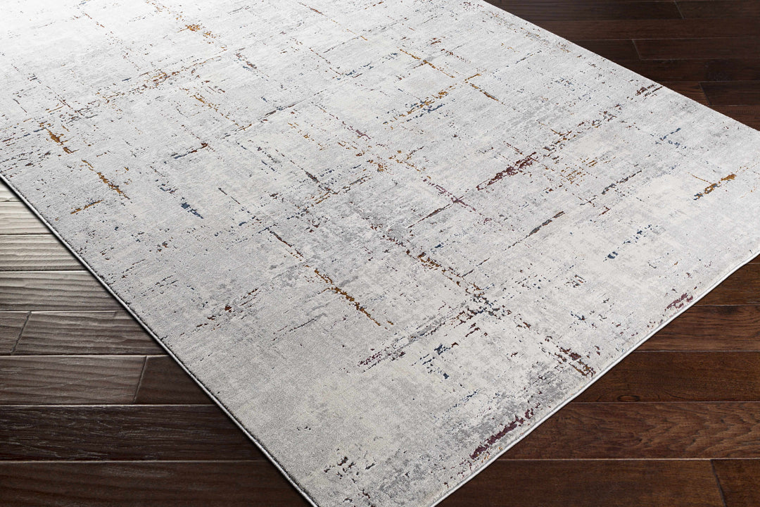 Concordia Modern Abstract Design Silver Area Rug