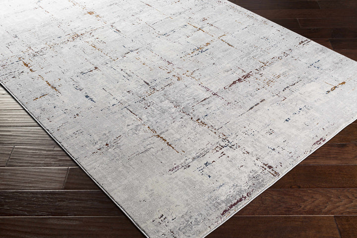 Concordia Modern Abstract Design Silver Area Rug