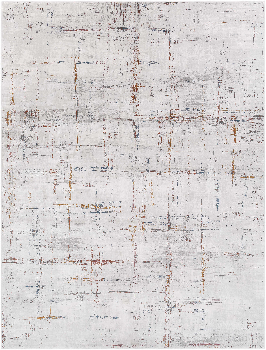 Concordia Modern Abstract Design Silver Area Rug