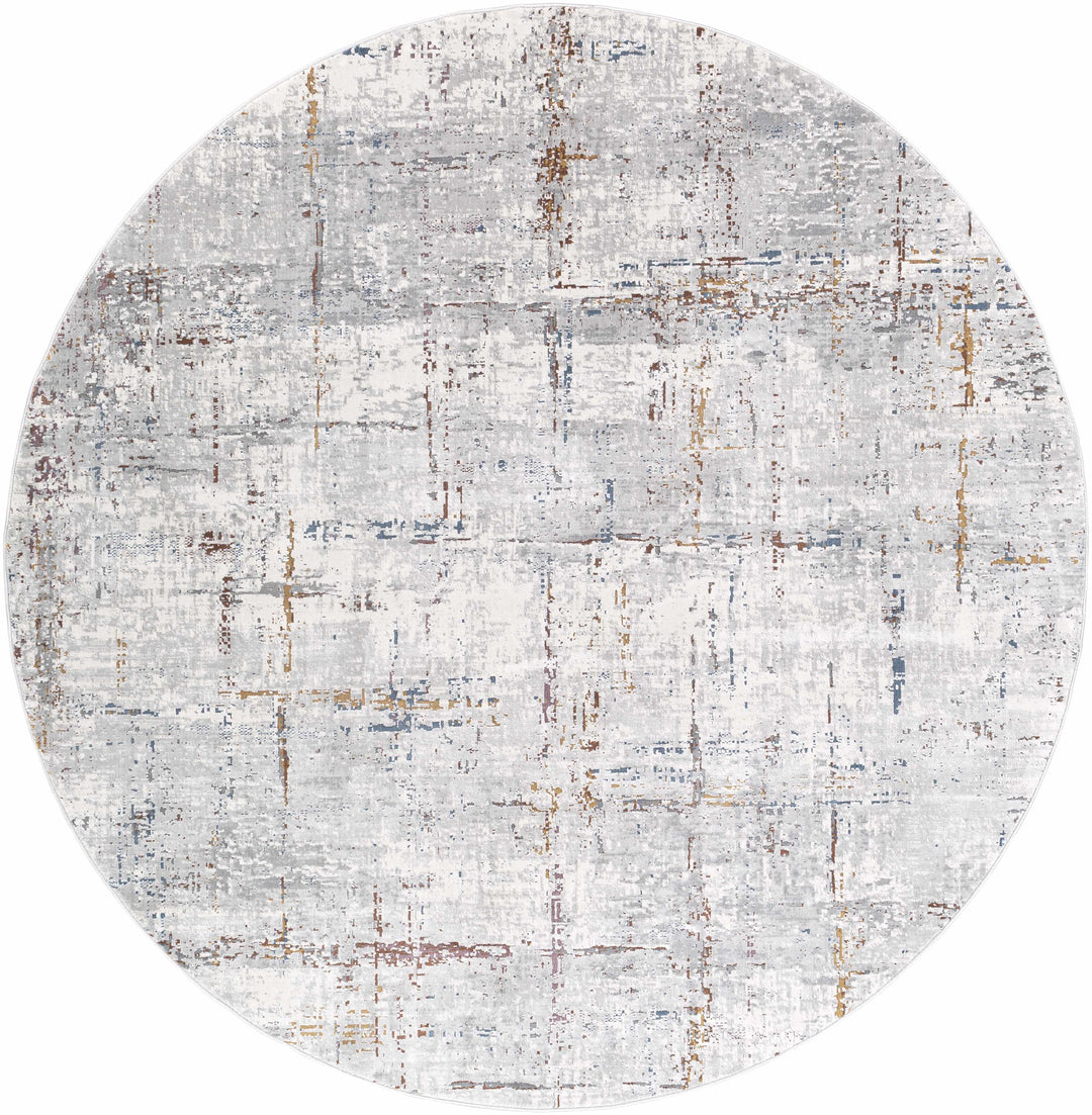Concordia Modern Abstract Design Silver Area Rug