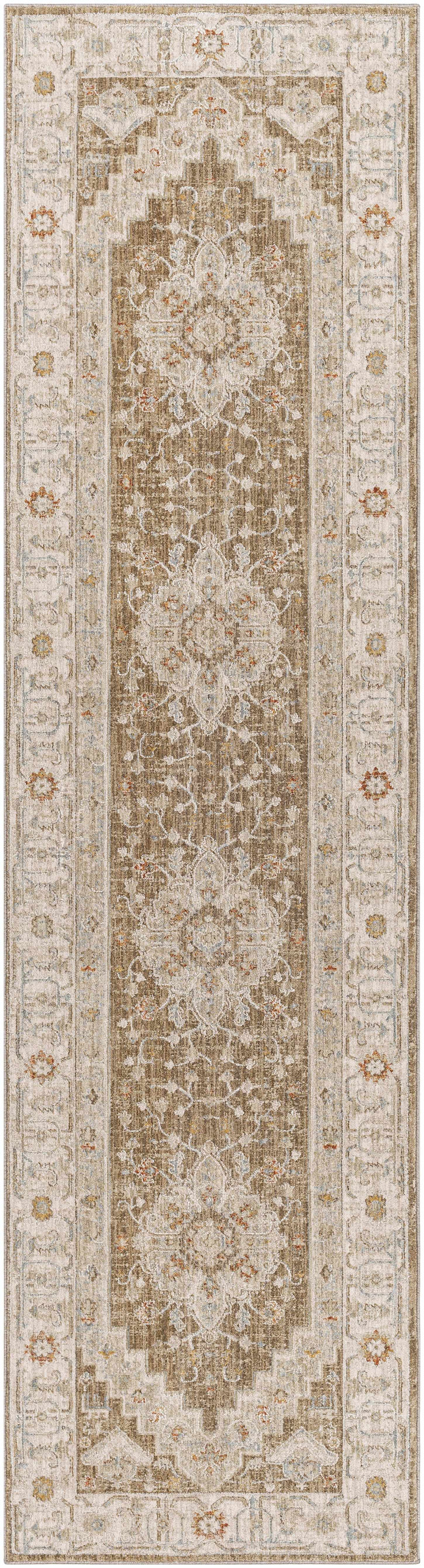 Canadensis Traditional Style Brown And Ivory Area Rug