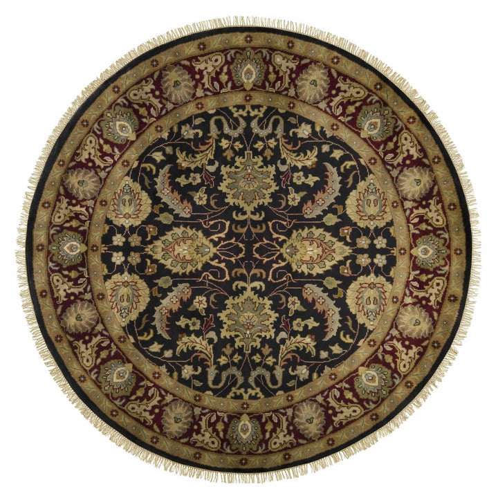 Coalinga Traditional Floral Design Red And Beige Wool Area Rug - The Rug Decor