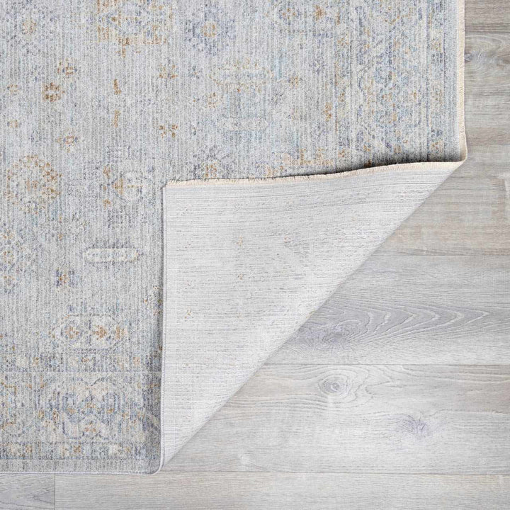 Coby Traditional Floral Design Gray And Beige Area Rug - The Rug Decor