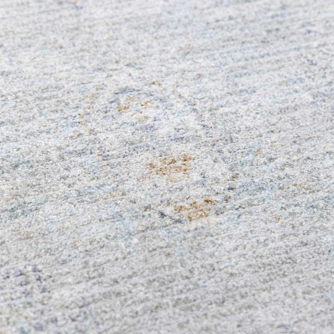 Coby Traditional Floral Design Gray And Beige Area Rug - The Rug Decor