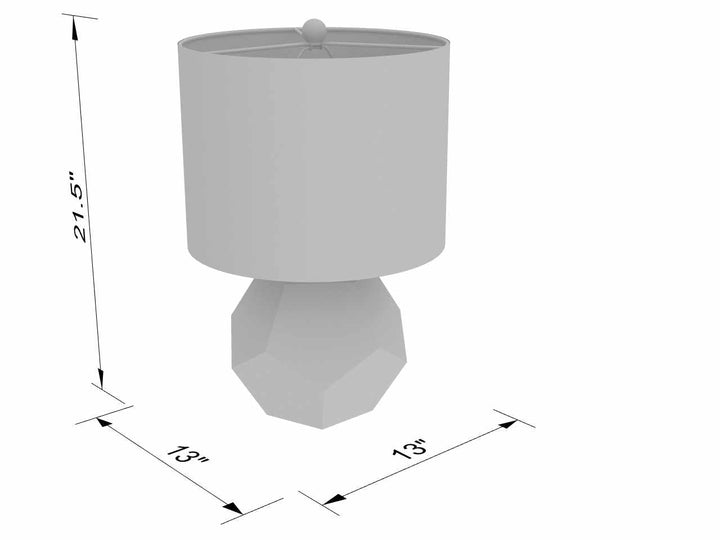 Coleford Gold Geometric Table Lamp – Contemporary Accent Light