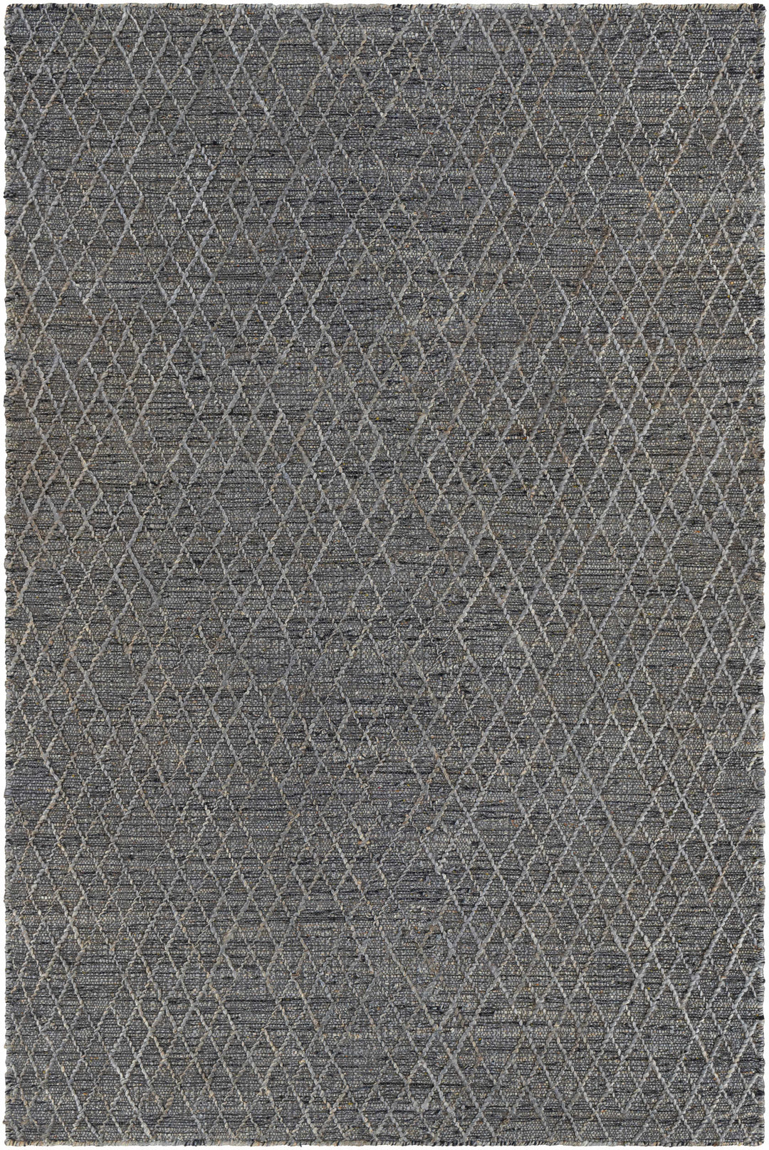Colinton Modern Geometrical Design Charcoal Hand Woven Area Rug