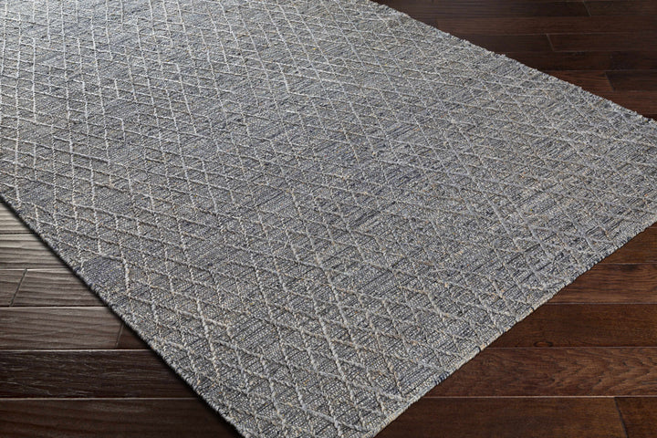Colinton Modern Geometrical Design Charcoal Hand Woven Area Rug