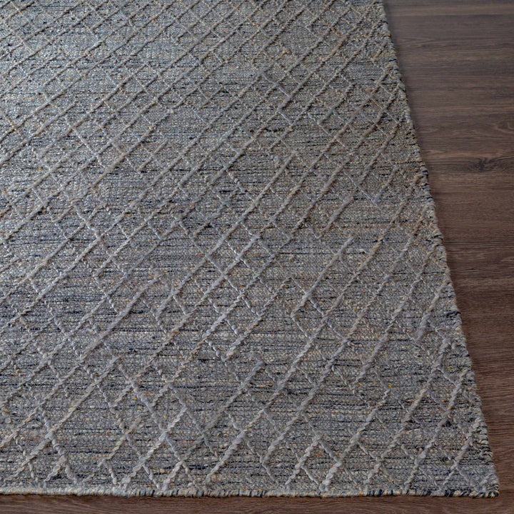 Colinton Modern Geometrical Design Charcoal Hand Woven Area Rug
