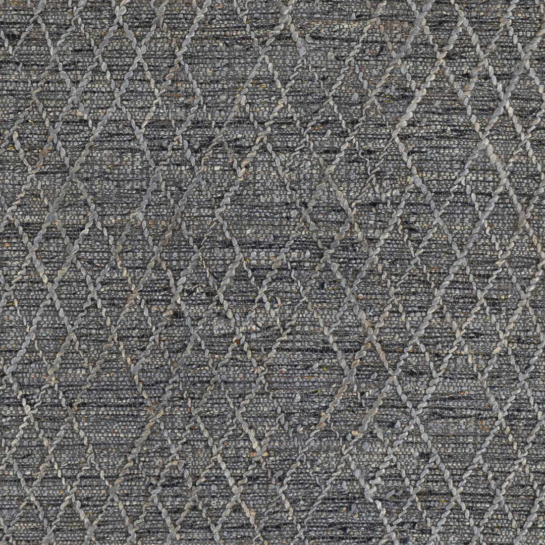 Colinton Modern Geometrical Design Charcoal Hand Woven Area Rug