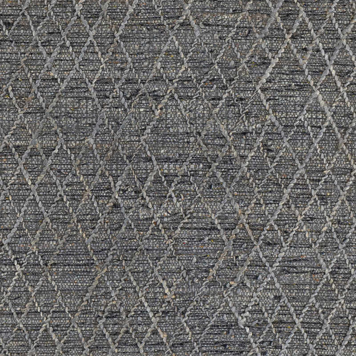 Colinton Modern Geometrical Design Charcoal Hand Woven Area Rug