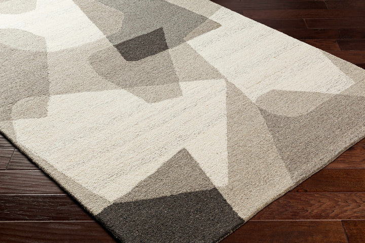 Colin Modern Design Beige And Gray Hand Tufted Wool Rug