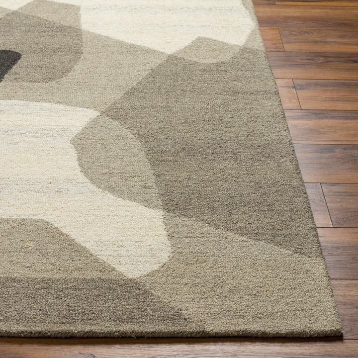 Colin Modern Design Beige And Gray Hand Tufted Wool Rug