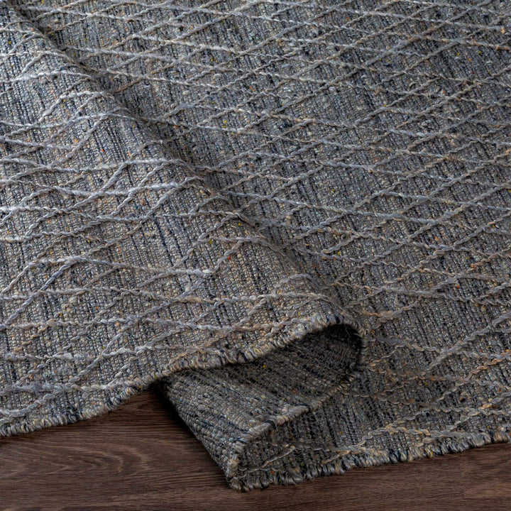 Colinton Modern Geometrical Design Charcoal Hand Woven Area Rug - The Rug Decor