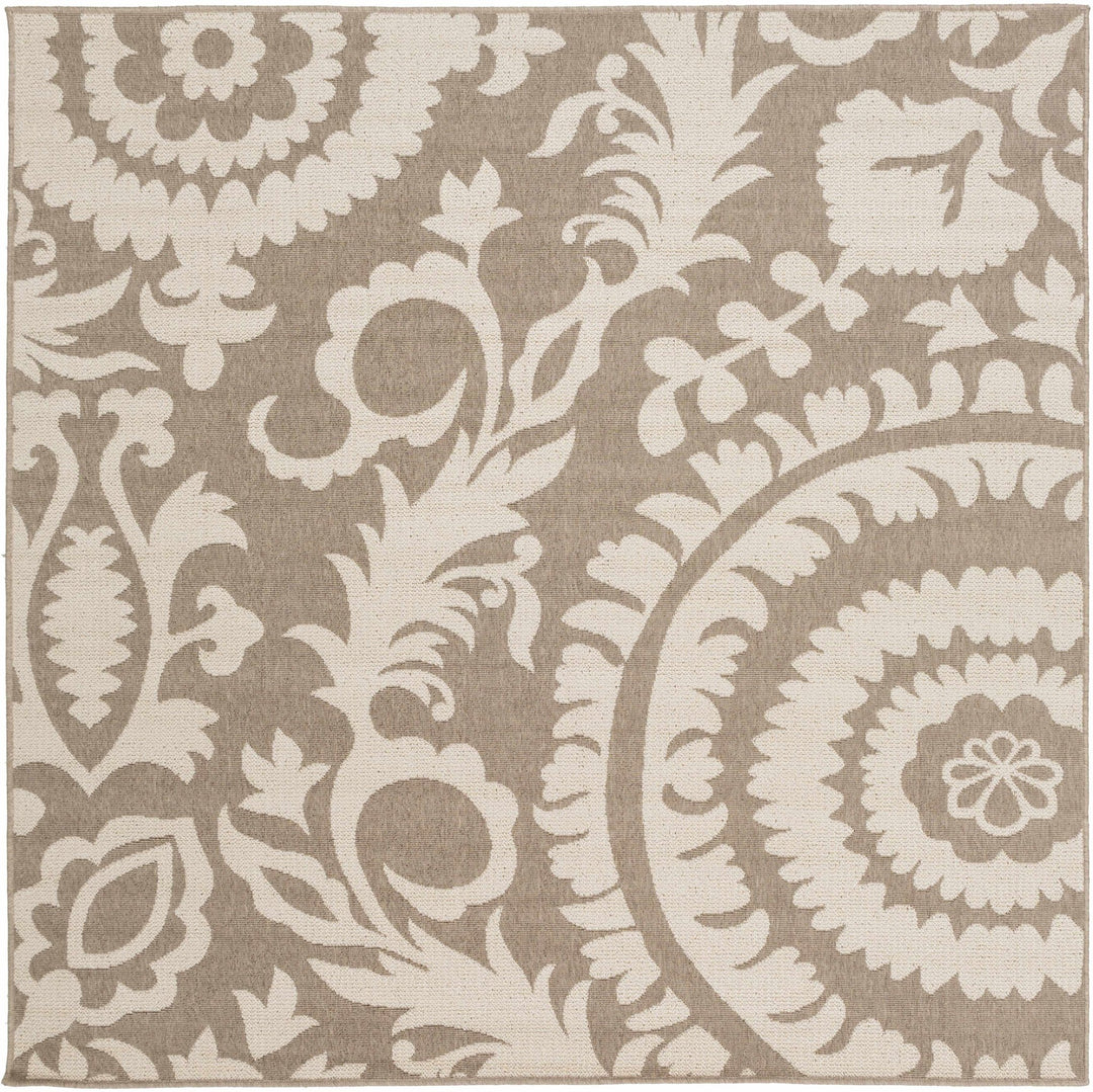 Collegeport Modern Botanical Pattern Beige Rug - The Rug Decor