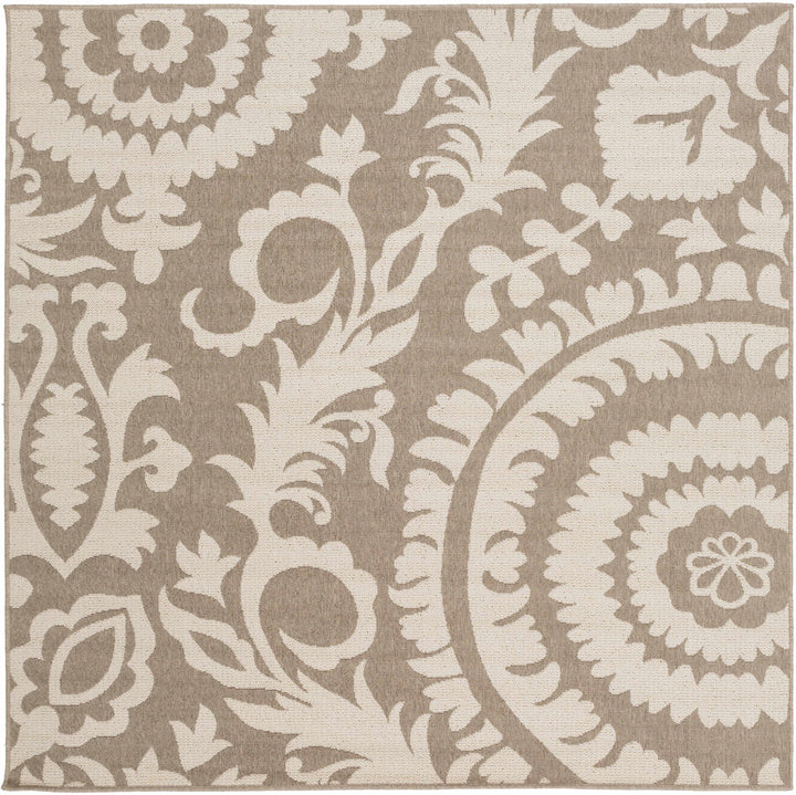 Collegeport Modern Botanical Pattern Beige Rug - The Rug Decor